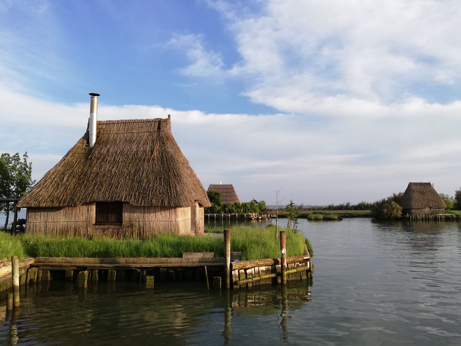 Casoni, the characteristic huts used by fishermen
